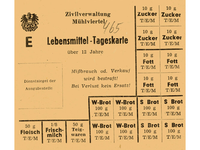 Lebensmittelkarte