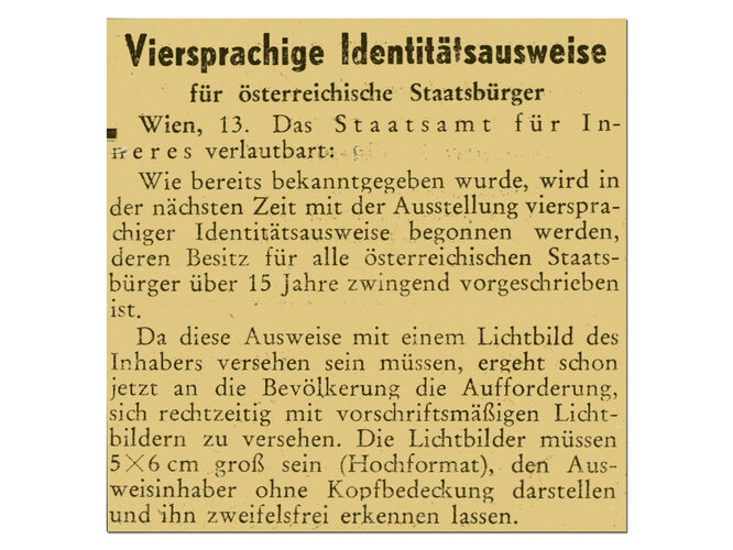 Zeitungsbericht