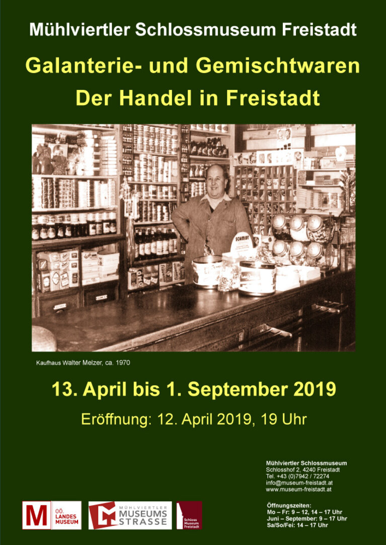 Plakat "Galanterie und Gemischtwaren" | © Mühlviertler Schlossmuseum