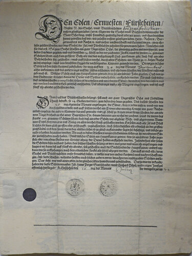 Schützenladschreiben 1572