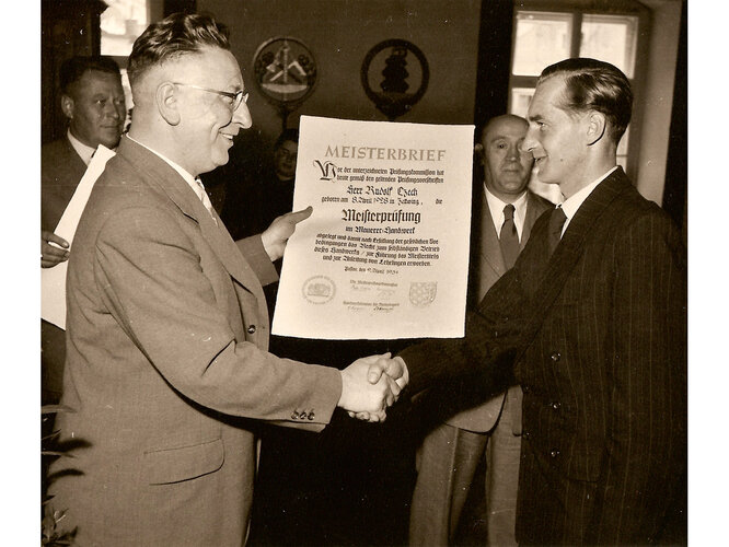 Maurermeisterdiplom / Diplom zednického mistra