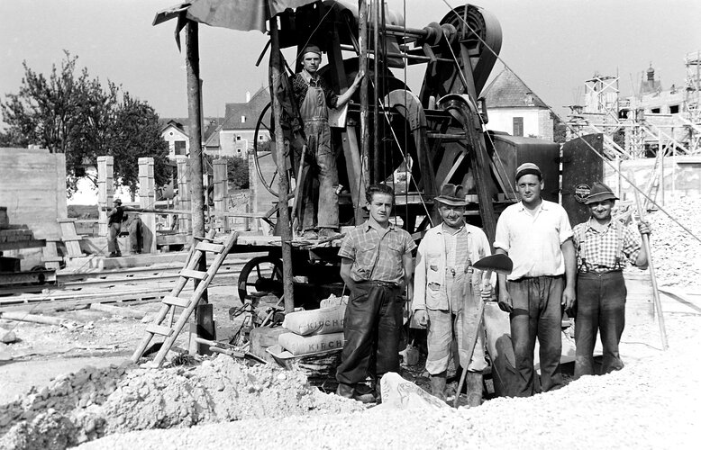 Baustelle der Volksschule