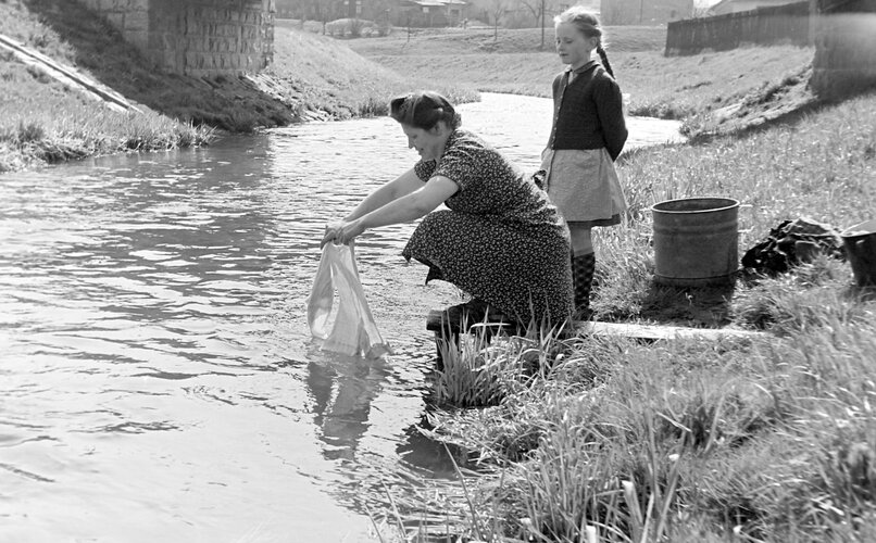 Waschtag an der Feldaist