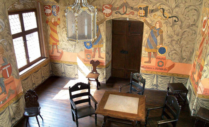 Interieurs der Burg Zvíkov