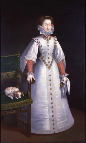 Polyxena Rožmberská z Pernštejna, olej na plátně, po 1587