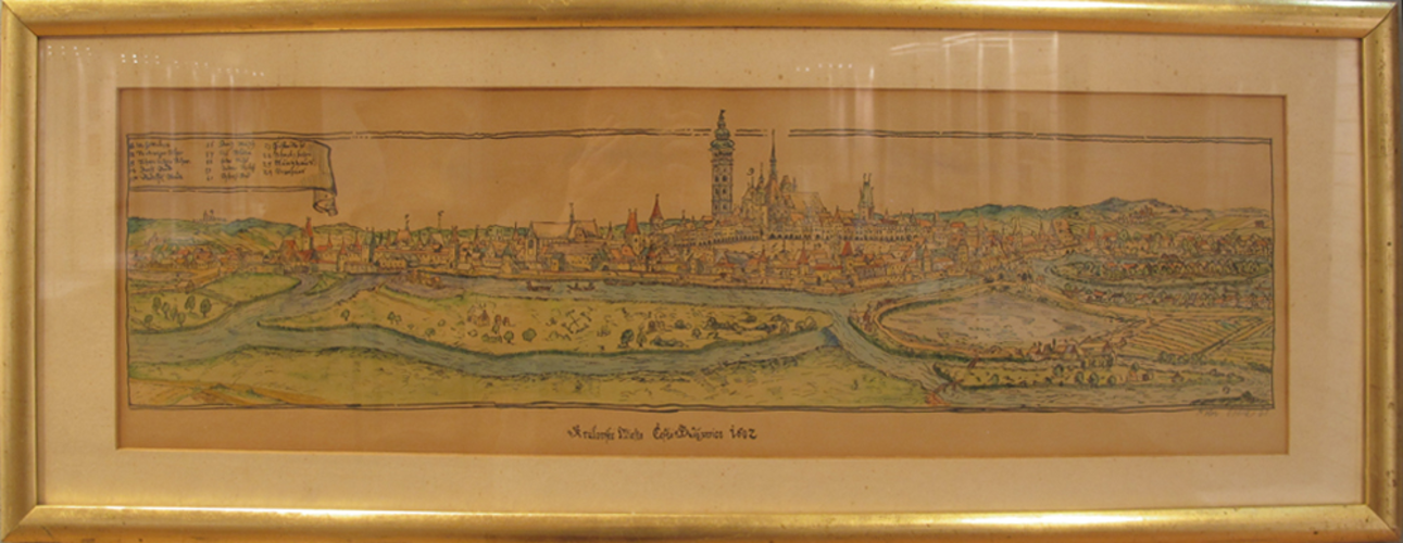 Ansicht der Stadt Budweis | © Mühlviertler Schlossmuseum