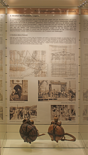 Vitrine "Struktur des Freistädter Lagers" | © Mühlviertler Schlossmuseum Freistadt