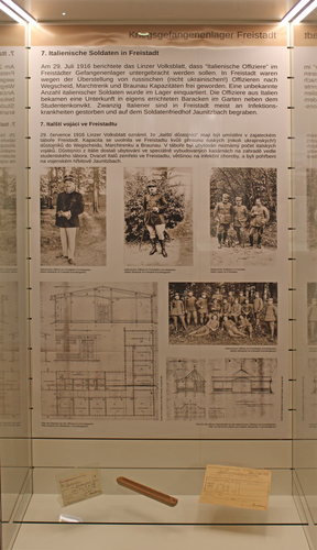 Vitrine "Italienische Soldaten in Freistadt" | © Mühlviertler Schlossmuseum Freistadt