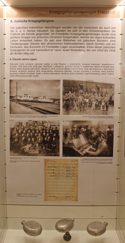 Vitrine "Jüdische Kriegsgefangene" | © Mühlviertler Schlossmuseum Freistadt