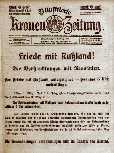 Friedensschluss von Brest-Litowsk | Brest-Litevská smlouva