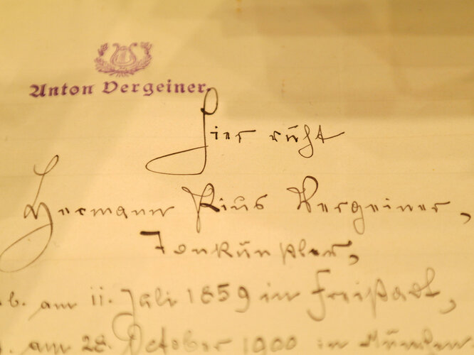 Autograph von Anton Vergeiner