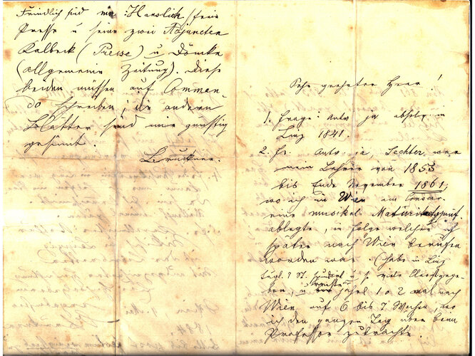 Brief an Anton Vergeiner