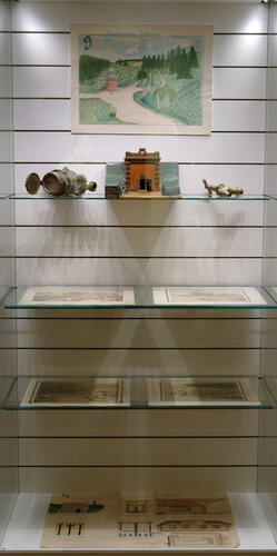 Vitrine: Die Hochquellenleitung | © Mühlviertler Schlossmuseum, Foto: Verbund Oö. Museen