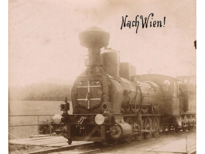 Lokomotive im Freistädter Bahnhof | © Mühlviertler Schlossmuseum