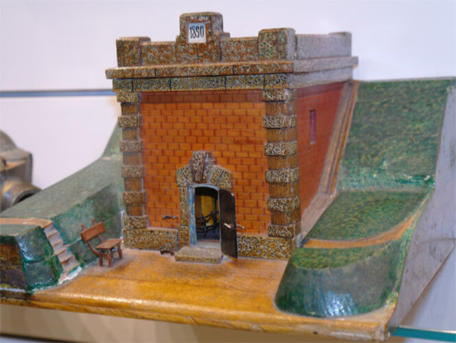 Modell des Wasserreservoirs | © Mühlviertler Schlossmuseum, Foto: Verbund Oö. Museen