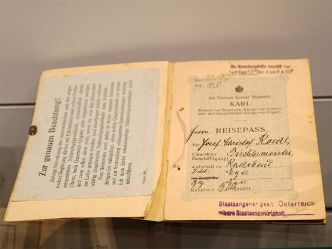 Reisepass | © Mühlviertler Schlossmuseum, Foto: Verbund Oö. Museen