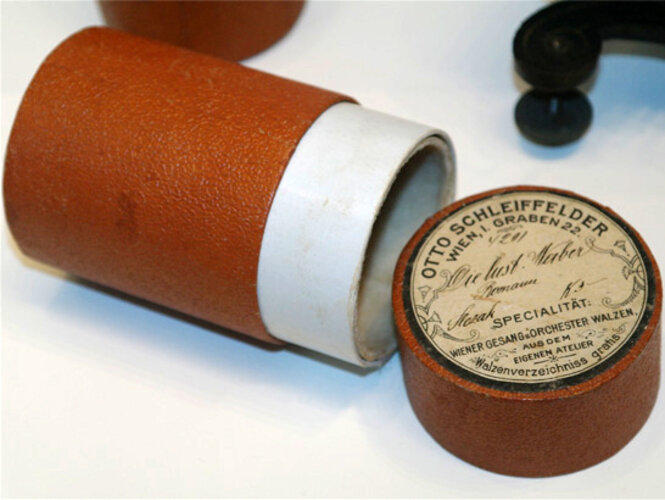 Tonrolle für Phonographen | © Mühlviertler Schlossmuseum, Foto: Verbund Oö. Museen