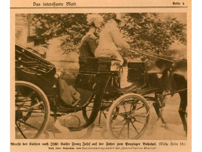 Abreise des Kaisers nach Ischl