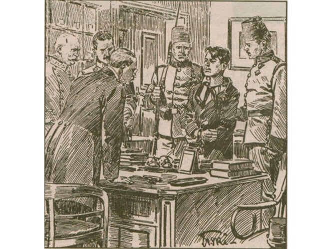 Pressezeichner veranschaulichen die tragischen Ereignisse