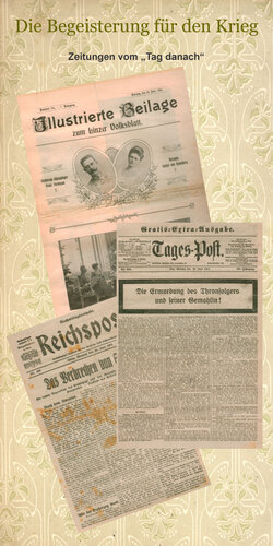 Tafel: Zeitungen vom "Tag danach" | © © Mühlviertler Schlossmuseum
