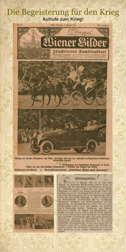 Tafel: Aufrufe zum Krieg | © © Mühlviertler Schlossmuseum