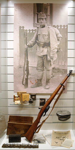Ein österreichischer (Freistädter?) Soldat - Ausstellungsansicht
