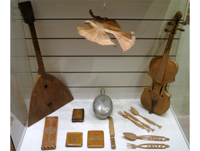 Bastelarbeiten der Kriegsgefangenen | © Mühlviertler Schlossmuseum - Foto: Verbund Oö. Museen