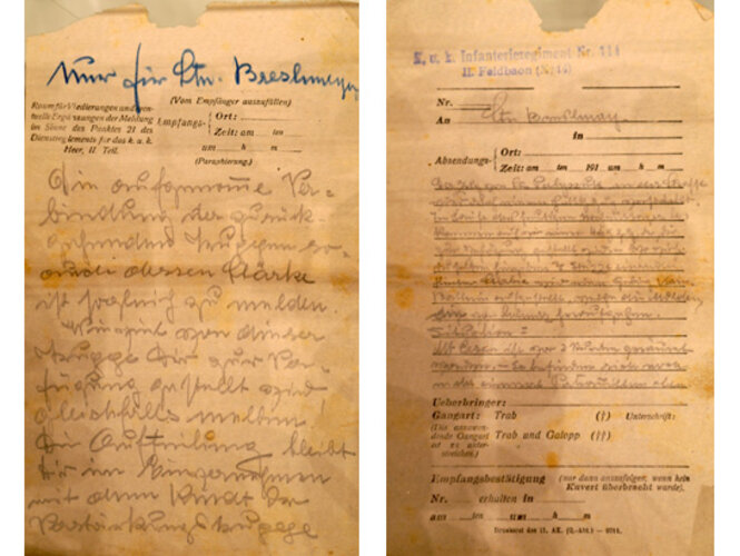 Handschriftliche Befehle | © Mühlviertler Schlossmuseum