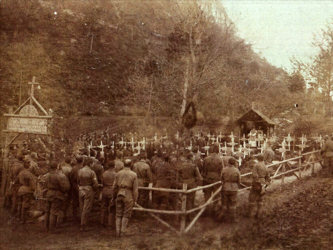 Heldenfriedhof auf Malga Civaron | © Mühlviertler Schlossmuseum