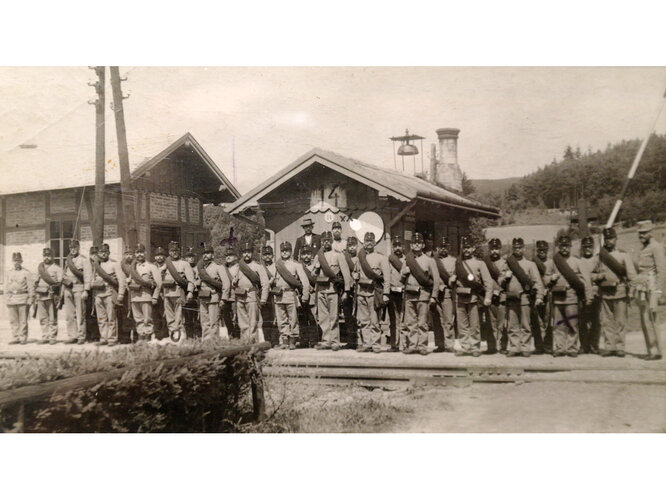 Erinnerungsbild an die Militärzeit | © Mühlviertler Schlossmuseum