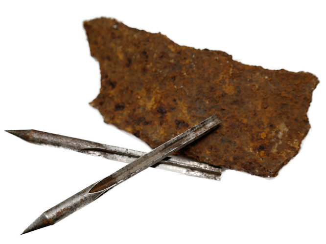 Granatsplitter und Fliegerpfeile | © Mühlviertler Schlossmuseum - Foto: Verbund Oö. Museen