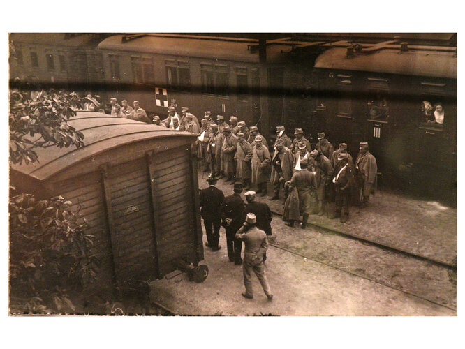 Soldaten am Bahnhof in Freistadt | © Mühlviertler Schlossmuseum