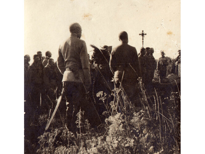 Begräbnis des Major Reithofer in Gorjansko | © Mühlviertler Schlossmuseum