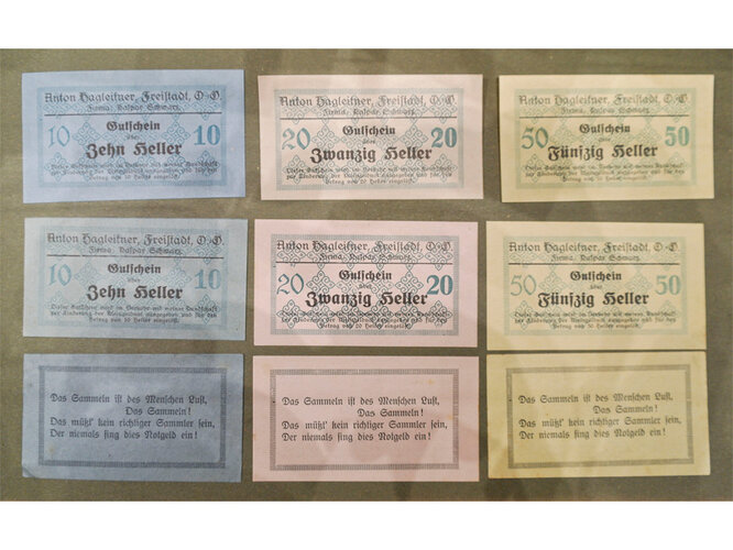 Notgeld aus Freistadt | © Foto: Verbund Oö. Museen