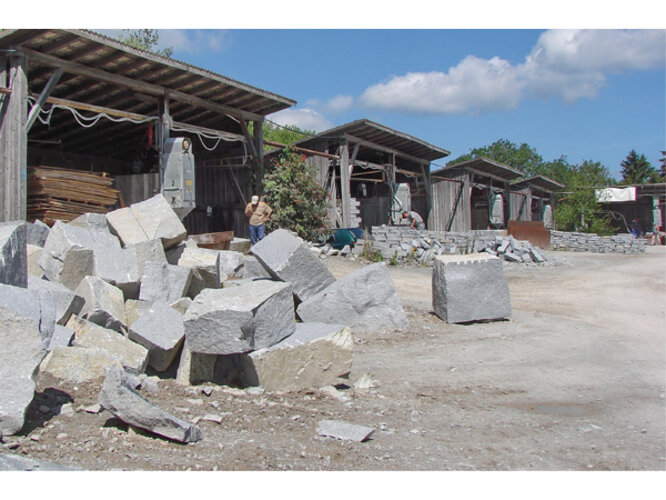 Arbeitsplätze im Steinbruch