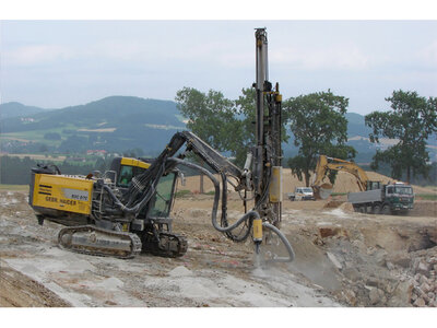 Steinbohren für Sprengungen