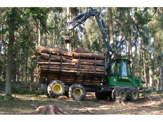 Holztransport zum Sammelplatz