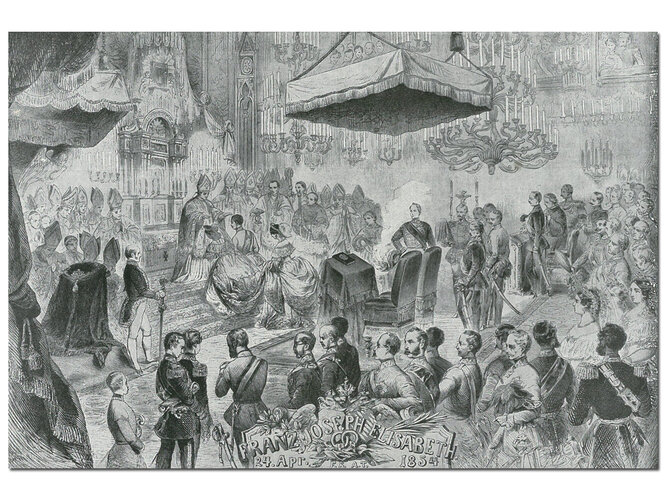 Die Trauung von Franz Josef und Elisabeth