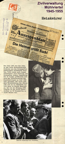 Tafel: Heimkehrer | © Mühlviertler Schlossmuseum