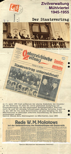 Tafel: Der Staatsvertrag | © Mühlviertler Schlossmuseum