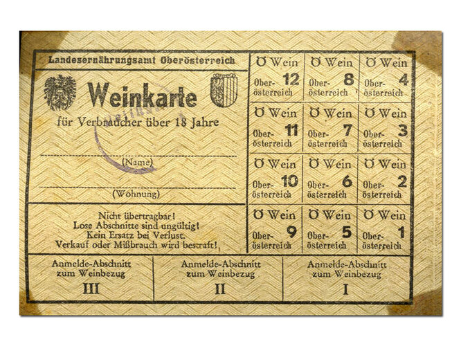 Rationierung von Genussartikeln