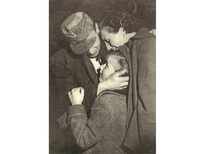 Begrüßung eines Heimkehrers