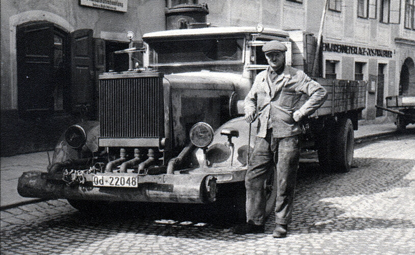 LKW mit Fahrer