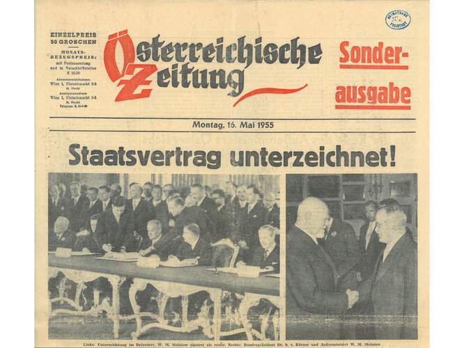 Österreichische Zeitung, Sonderausgabe