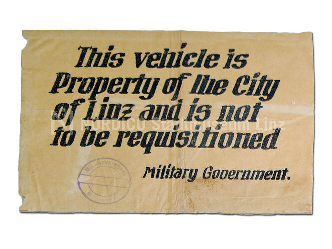 Bestätigung für Dienstfahrzeuge