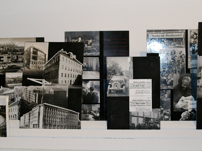 Entwurf der Broschüre LINZ BAUT AUF 