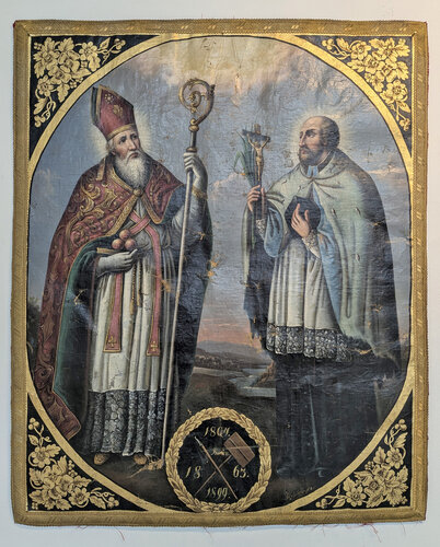 Sujet der Prozessionsfahne der Salzschiffer-Zunft | © K-Hof Kammerhof Museum Gmunden