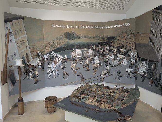 Ausstellungsbereich Salzumschlag  | © Foto: Verbund OÖ Museen