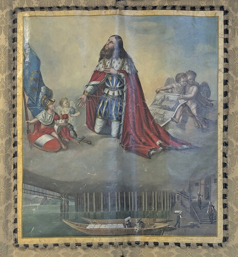 Prozessionsfahne der Salzträger-Zunft - Detailansicht | © K-Hof Kammerhof Museum Gmunden