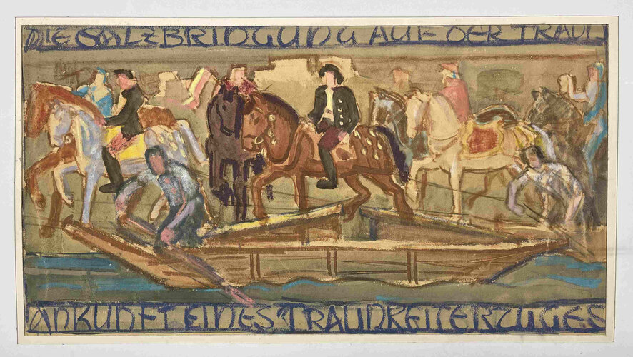 Die Salzbringung auf der Traun – Ankunft eines Traunreiterzuges | © Foto: K-Hof Kammerhof Museum Gmunden